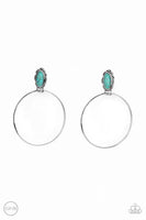 At Long LASSO Clip On Earring- Blue